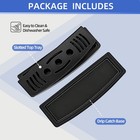 Fixotech 33cm Front Water Drip Tray For Soft Serve Ice Cream One Size  Black 