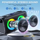 Karaoke Machine For Adults Kids  Bluetooth Party Karaoke Speaker With 2 Wirel   