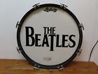 Vintage 1960 The Beatles Wall Display Drum Ludwig Black Oyster Pearl 5 x20  Bass