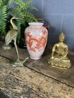 Antique Vintage Asian Bronze Crane Turtle Statue Brass Gold Large Heavy 35cm