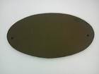 Beware Of Dog Heavy Duty Metal Cast Iron Sign Oval Brown Wall Mount 3 5x7 