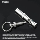 1pc Stainless Steel Dog Training Whistle Adjustable Pitch Puppy Recall Tool New