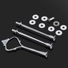 8 Sets Of 3 Tier Cake Plate Stand Handle Metal Fruit Cake Cupcake Plate Stand