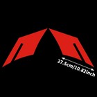 2pcs Racing Sport Stripe Vinyl Decals For Car Fender Hood Bumper Trunk Auto S   