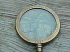 Maritime Henry Hughes London Solid Brass Magnifying Glass Antique Magnifier