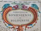 1641 Map Of Italy Antique Authentic Territorium Bononiense Il Bolognese Original
