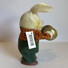 Russ Wind Up Rabbit Rat A Tat  Vtg Retro Bunny Playing Drums New Works
