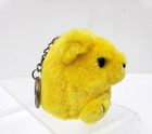 1998 Swibco Puffkins Plush Buttercup Yellow Bear  Keychain With Tags