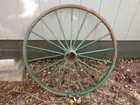 39  X 1  3 4in Antique Wheel Steel Spoke Wagon - Plow Cart  11 In Wide At Hub