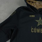 Dallas Cowboys Hoodie Boys Xl Black On Field Nike Dri Fit Salute To Service