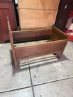 Vintage Victorian Eastlake Baby Crib cradle Missing Base legs