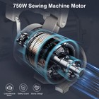Industrial Sewing Machine Servo Motor Ac110v 750w 1hp Speed 200rpm To 6000rpm