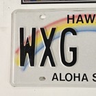 Hawaii Rainbow License Plate     free         Aloha State Hi Tag Wxg 640