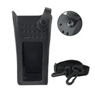 Black Hard Leather Carry Case Compatible With Xpr7550 Xpr7580 Handheld Radio