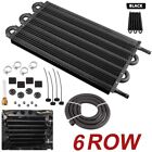 6 Row Fit For Universal Remote Transmission Oil Cooler Radiator Converter Kit