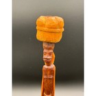 Vintage Hand Carved Wood African Woman Figurine Sculpture Statue Art Decor