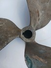 Vintage 3 Blade Brass Propeller  271 T  Nautical Maritime Wall Decor Patina