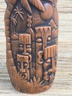 This Exotic World Tiki Mug Tiki Farm Vince Ray Brown orange 7  Tall 17 Oz New