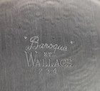 Vintage Wallace Baroque Silverplate Tray 234 For Creamer Sugar Vanity Free Ship