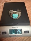 Vintage Rare Navajo Sterling Silver Natural Turquoise Cuff Bracelet 76g