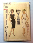 Simplicity 1960s Vintage Sewing Pattern Lot 4a 1960s Counted  Size 36 Bust