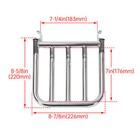 For Harley Fatboy Heritage Softail Dyna 84-up Chrome Rear Backrest Luggage Rack