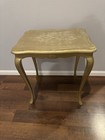 Vtg Florentine Side Table  Antique Nesting Table Gold  Hand Painted
