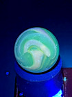 Christensen Agate Co Striped Transparent Marble  Blue White  62  Mint  Uv   Ca 5