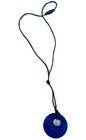 Lil Jumbl Pt001 Baby Teething Pendant Necklace Bpa-free Silicone Navy Blue