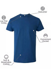 Hanes 6-pack Mens Pocket T-shirt Moisture-wicking Cotton Crewneck Tees Large