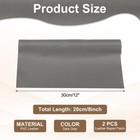 Leather Repair Patch  2 Pcs Self Adhesive Vinyl Patch  8 X 12  Dark Gray