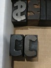 7 Line Gothic  Modulated Upper And Lower Case Wood Letterpress Type