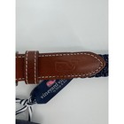 Vineyard Vines Boys Braided Bungee Belt Navy Leather Trim Size 26 Nwt