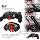 For Honda Cbr250r Cbr300r Cbr500r Adjustable Brake Clutch Levers Handle Grip End