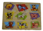 Shanghai Hong Xin Farm Animals 9 Piece Wooden Peg Puzzle 2009