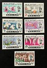 Travelstamps  1965 Malaysia Kedah Stamps Scott  106-112 - Orchids  Royalty Mogh
