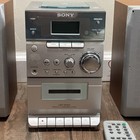 Sony Hcd-ep303 Cd Tape Radio Player System Bookshelf Speakers W Remote Working
