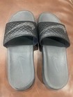 Nike Benassi Solarsoft Slides Men s 7 Black Anthracite Gray Slip On Sandals