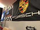 Porsche Car 911 Flag Banner Polyester Outdoor Garage Wall Hanging Decor 3x5 Ft