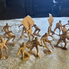 Vintage Marx Wwii Japanese Infantry 54mm Toy Soldiers 1963 Tan Lot
