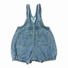 Vintage 90s Oshkosh B gosh Bubble Romper Shortalls 3-6 Months Blue Denim Euc