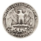 90  Silver Washington Quarter  25c Face Quarter Fine Random Date