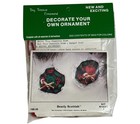 Lot 9 Vintage Tiny Treasure Bearly Scottish Christmas Ornament Craft Kits Bear