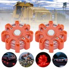 Led Emergency Flash Strobe Rotating Beacon Warning Light Safety Light Amber Us