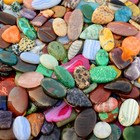 1000 Cts Wholesale Natural Free Size   Shape Mix Gemstone Flat Back Cabochon Lot