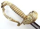Antique American War Of 1812 Officer s  Eagle Head Sword Nicely Carved Handle