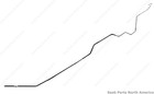 Genuine Saab Rear Left Brake Line For 1994-1997 Saab 900 4837712-ae