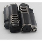 Topkay Tk-23bk Cigar Lighter 2 Pack Refillable Butane Torch Windproof  Metal