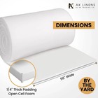 1 4 Thick Closed Cell Foam Padding 56 Wide High Density Upholstery