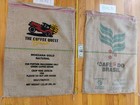 Xl Decorative Brasil           Jute Burlap Coffee Bags     Sacks  See Pics  Nice Art 